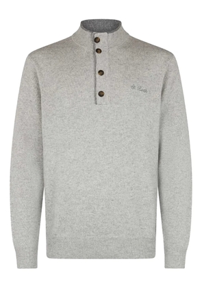 MC2 Saint Barth mock-neck button sweater - Grey