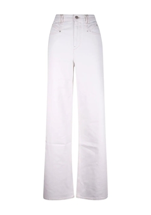 MARANT ÉTOILE contrast-stitching jeans - White