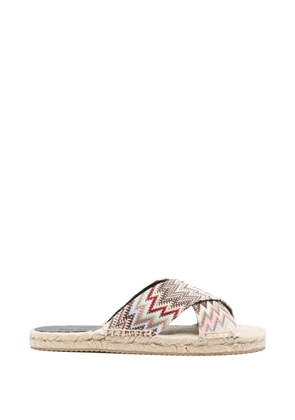 Missoni criss-cross patterned espadrilles - Neutrals