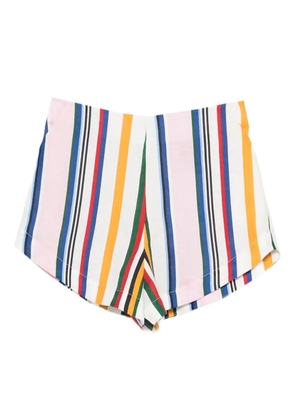Cala de la Cruz Bahamas striped high-waist shorts - Pink