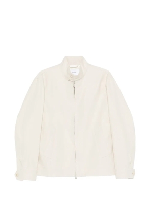 Lardini zip linen jacket - Neutrals
