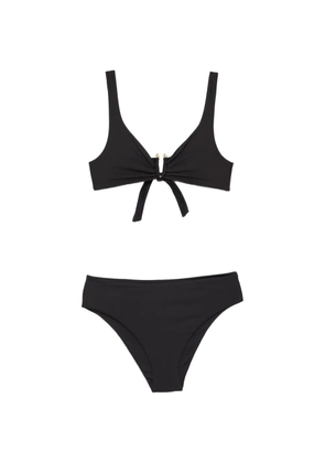 Fisico ring tie swimsuit - Black