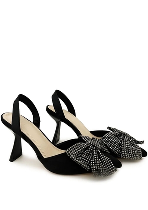 TWENTY FOURHAITCH bow-embellished slingback pumps - Black