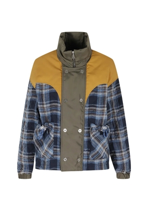 MARBELL turtleneck long-sleeved jacket - Blue