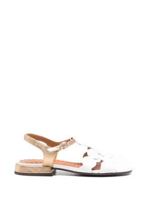 Chie Mihara scalloped-trim sandals - White