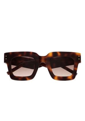 Kaleos Wren tortoiseshell square sunglasses - Brown