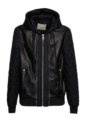 YES LONDON quilted hooded jacket - Black