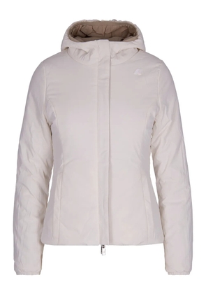 K-Way Lily hooded zip-front jacket - Brown