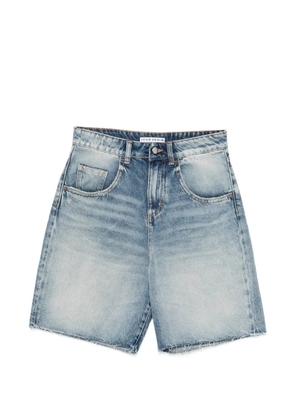 ICON DENIM frayed denim shorts - Blue