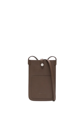 Kiton leather cross body bag - Brown