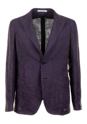 Tagliatore linen-blend blazer - Brown