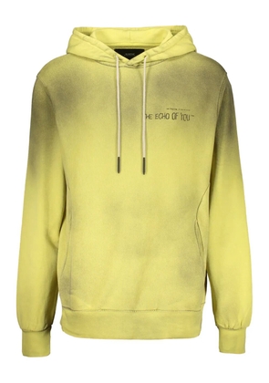 ISO.POETISM adjustable-hood back-print hoodie - Green