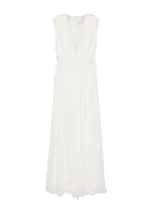 TARIK EDIZ Chris lace-embellished gown - White
