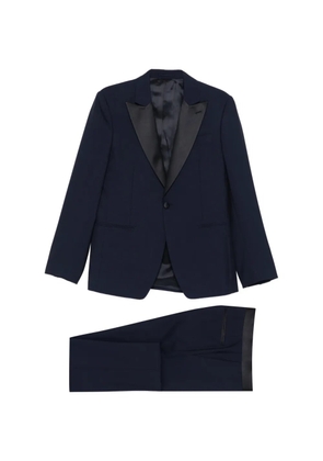 Lardini satin-trim suit - Blue