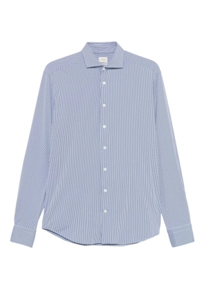 Traiano Milano striped long-sleeved shirt - Blue