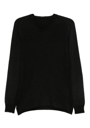 Layer Zero round-neck hemp sweater - Black