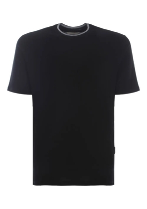 YES LONDON ribbed-trim T-shirt - Black