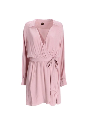 BOSS V-neck tie dress - Pink