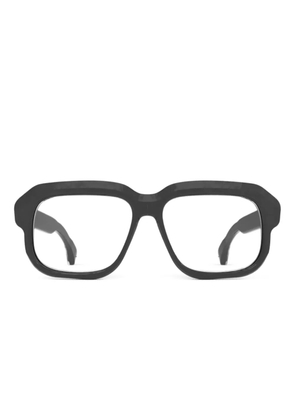 pugnale Embrace geometric-frame glasses - Black