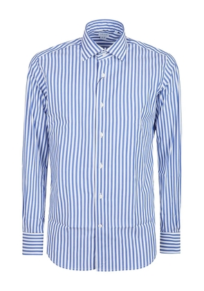 Orian striped cotton shirt - Blue