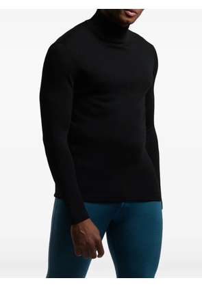 Rewoolution long-sleeve logo-detail top - Black