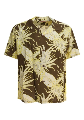 Sun Surf pineapple-print short-sleeve shirt - Brown