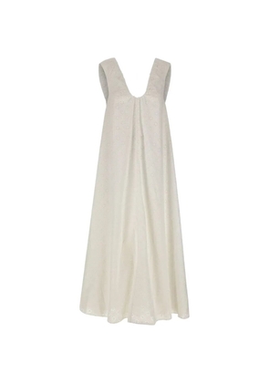 Faithfull the Brand broderie midi dress - White