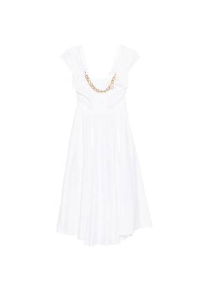 Elisabetta Franchi chain-embellishment mini dress - White