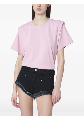 ISABEL MARANT Zelitos shoulder-detail T-shirt - Pink
