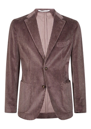 Eleventy single-breasted corduroy blazer - Brown