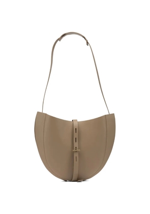 MINOBOSSI half-circle leather shoulder bag - Brown