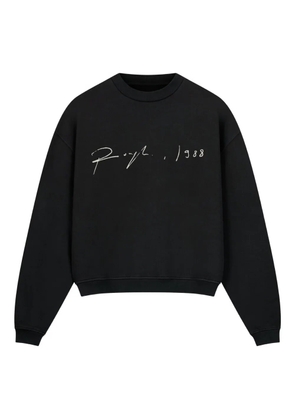 ROUGH. signature-detail sweatshirt - Black
