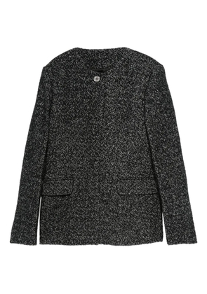 TOTEME cinched speckled jacket - Black