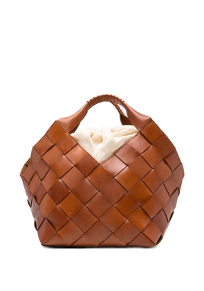 DRAGON DIFFUSION intreccio hobo backpack - Brown