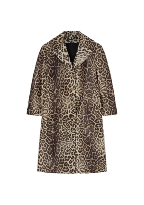 Ermanno Scervino leopard-print coat - Brown