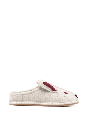 BODE rabbit slippers - Neutrals