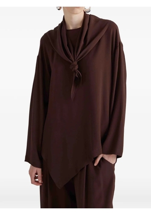 MeimeiJ asymmetric blouse - Brown