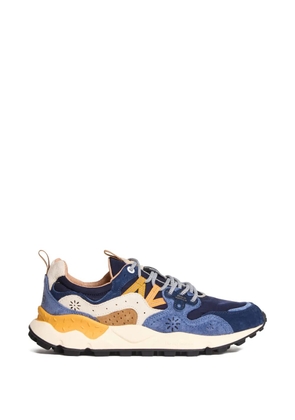 FLOWER MOUNTAIN Yamano 3 trekking-laces suede sneakers - Blue