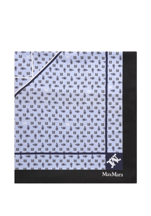 Max Mara printed silk scarf - Blue