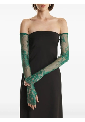 2310 STUDIO floral-lace gloves - Green