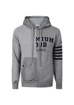 PMDS patchwork hoodie - Grey