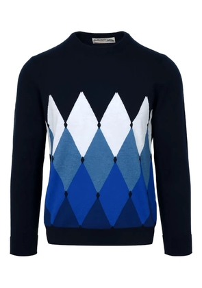 Ballantyne argyle-pattern sweater - Blue