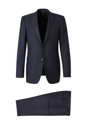 Canali notched-lapel single-breasted suit - Blue