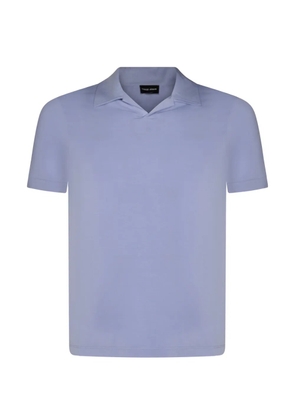 Giorgio Armani short-sleeve polo collar - Blue