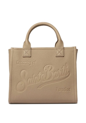 MC2 Saint Barth mini Vanity debossed tote bag - Neutrals