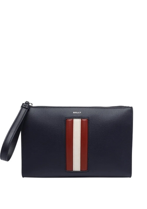 Bally Mythos logo stripe clutch - Blue