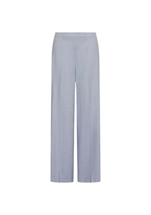 Marella herringbone palazzo trousers - Blue