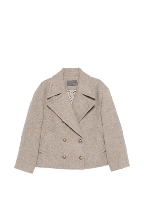 LIBERADD double-breasted jacket - Neutrals