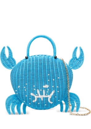 SERPUI crab top-handle clutch bag - Blue