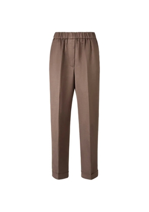 Peserico elasticated-waist trousers - Brown